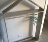 House shaped hanging rack