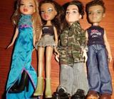 Bratz dolls 2 x girls 2 x boys for $20