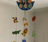 Gorgeous wooden Noah's Ark mobile