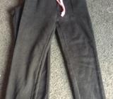Target black fleecy trackpants girls size 6