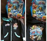 Skylanders backpack and Size 6 Hoodie