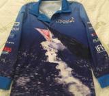 3 x UV fishing tops kids size 10 and 6