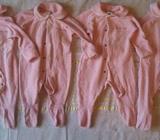 Size 00 6-9mths Baby Infant Pink Bonds Wondersuits