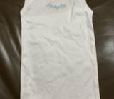 White singlet size 0 6-12months