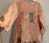 BNWT Pure baby carnelian embroidered dress