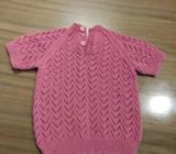 Pink knitted jumper