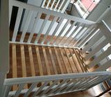White Cot in reasonable used condition