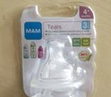 MAM 4 month Teats x2