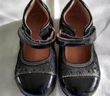Girls Shoes - Airflex Brioney Black Mary Janes (Leather) - Size 7