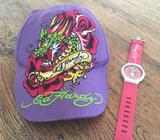 Ed Hardy Baseball Cap and Watch