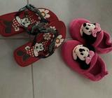 Minnie mouse slippers and thongs