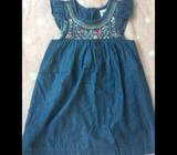 Girls embroidered dress - size 4