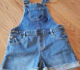 Milkshake Denim Overalls, Size 8