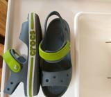 Childrens crocs sandal with moulded fastening strap