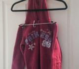 Girls new pink sugar princess hoodie, size 8