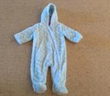 Baby boys winter onesie size 0 with hood
