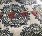 Crocheted watermelon banner