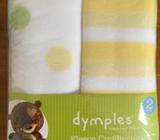 2 pack fleece cuddlerug 80cm x 100cm each - new