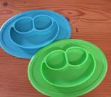 Toddler plates x2 non slip