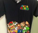 SUPER MARIO - BOYS BLUE T-SHIRT - AS NEW - SIZE 10