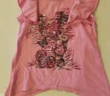 SIZE 6 GIRL TSHIRT pink butterflies hearts