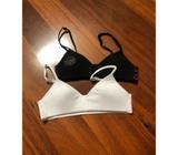 Brand new never worn girls bralette/ crop white and black. Size 8-10