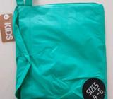 Kids Rain Poncho (Green, size 4-6)