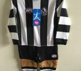 AFL Collingwood Kids Bodysuit Size 2