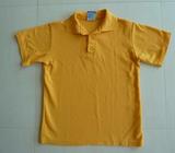 Perm-A-Pleat Schoolwear Polo Top. Gold. Size 10C. Unmarked