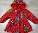 Me Too Designer Girls Coat Red Animals Age 1.5-2 Size 2