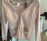 Girl's Size 7 Pale Pink Cardigan