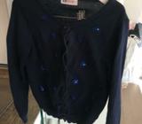 Girl's Size 7 Navy Cardigan