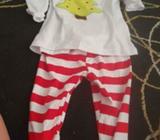 girls Christmas pjs for 120cm