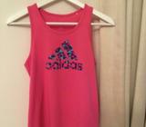 Girls pink adidas vest
