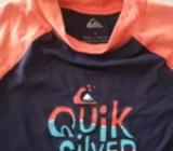 Quicksilver long sleeve rashie vest size 7