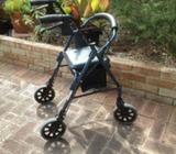 Walker with large wheels