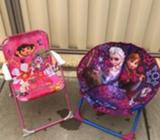 Girls frozen and Dora chairs