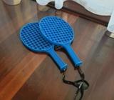 Blue plastic Racquets 