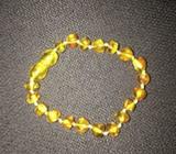 Amber anklet