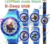 Spider-Man LED Flash Music Watch Cartoon Watch NEW