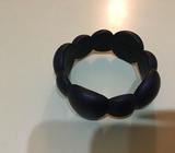 Jellystone teething Pebble Bangle in black