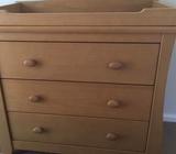 Boori Sleigh 3 Drawer Chest with Changing Station