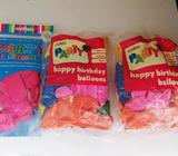 Birthday balloons x 3