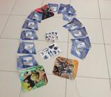 Starwars happy birthday banner, cupcake rings, tattoos