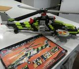 lego like night copter with instructions