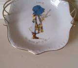 Vintage Holly Hobby Dish with Handle