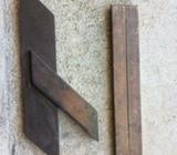 Vintage square, rule and spoke shave