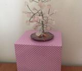 Crystal Gem Rose Quartz Tree