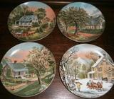 BOND INT JAPAN CURRIER & IVES '86 SUMMER AUTUMN WINTER SPRING PLATES